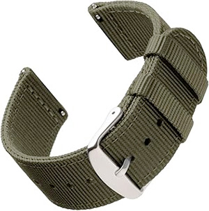 green nylon watch strap 1
