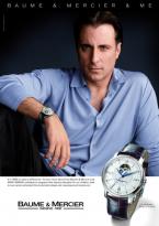 Andy Garcia wears a Baume & Mercier Classima Executives watch in this advisual. 