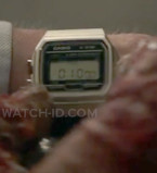 Jack Quaid uses a Casio F91WM-7A watch in the movie Novocaine.
