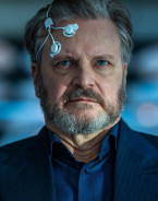 Colin Firth as Noah Scanlon wears a Hamilton Jazzmaster Open Heart watch in the Steven Spielberg movie Disclosure Day.