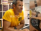 Actor Guy Pearce wears a TAG Heuer Grand Carrera Calibre 17 RS2 in the movie Results.