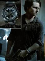 Tom Cruise with a Tudor Heritage Chrono watch in a promotional photo for Mission