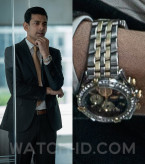 Amit Shah wears a Breitling Chronomat watch in the movie Pain Hustlers.