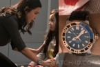 Li Bingbing wears a Carl F. Bucherer Patravi ScubaTec Automatic Chronometer diver's watch in the movie The Meg (2018).