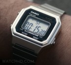 The Casio B650WD-1A watch gets many close-ups, when the Joseph Gordon-Levitt's character uses the Stopwatch feature.asio 