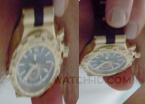 The gold Bvlgari Diagono Professional GMT watch seen on the wrist of Javier Bard