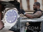 50 Cent wears a MTM Special Ops Grey Air Stryk II watch in the 2023 action movie Expend4bles.