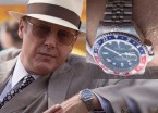 James Spader’s character Raymond “Red” Reddington wears a Rolex GMT-Master on a Jubilee bracelet in NBC’s show The Blacklist.