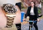 It looks like Florence Pugh wears a Rolex Submariner in the movie A Good Person (2023).