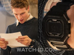 Patrick Gibson wears a Tradie Kids Classic Digital Watch in The Portable Door.