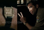 Jake Gyllenhaal wears a Cartier Santos-Dumont watch in the movie In The Grey.