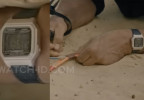 Theo James wears a Casio W-217HM-7BV watch in the movie Fuze