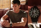 Jensen Ackles wearing a Smith & Wesson SWAT watch in a publicity photo for Supernatural.
