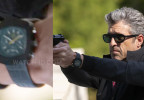 Patrick Dempsey wears a black chronograph watch in the series Memory of a Killer.