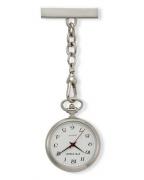 Pedre Women's Nurse's Caregiver Series, silver-tone, easy read pin watch