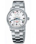 Stainless steel Ulysse Nardin 1846 Marine Chronometer with white dial