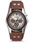 Fossil Coachman Chronograph CH2565 with brown leather strap