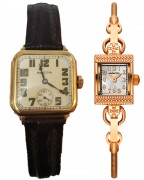 The watch in the film is very similar to this vintage Hamilton Hastings watch (left). The Lady Hamilton watch can also be spotted in the film.