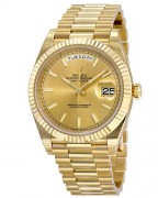 Rolex Day-Date 40 Champagne Dial 18K Yellow Gold President Automatic Men's Watch ref. 228238CSP