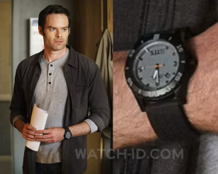 Bill Hader as Barry wears a 5.11 Tactical Military Sentinel Watch in Season 2 of HBO series Barry.