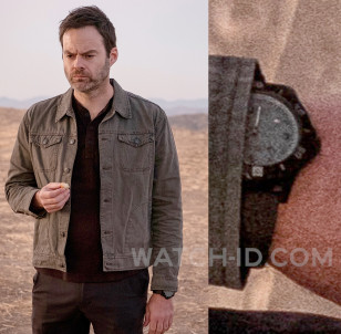 Bill Hader as Barry wears a 5.11 Tactical Military Sentinel Watch in Season 3 of HBO series Barry.