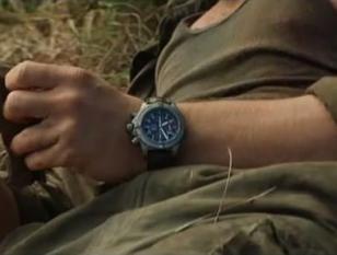 Leonardo DiCaprio wearing the Breitling Avenger Chrono with brown strap in Blood