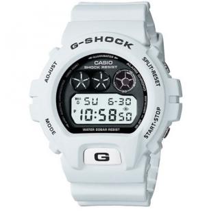 Casio G-Shock DW6900FS-8, which is not bright white but has a slightly darker sh