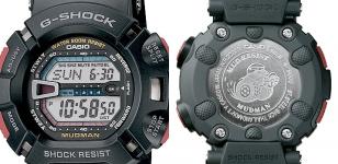 Front and back (with engraved Mudman logo) of the Casio G-Shock G9000-1V Mudman