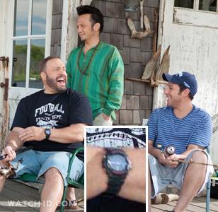 Kevin James and the Casio G-Shock G100-1BV wristwatch in the movie Grown Ups