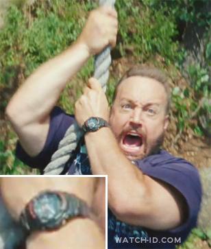 Kevin James with what looks like a Casio G-Shock G100-1BV wristwatch in the movi