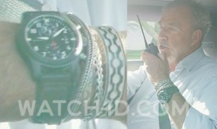 Jeremy Clarkson wears a IWC Pilot Chronograph Top Gun watch in the 3rd episode of the first season of The Grand Tour.