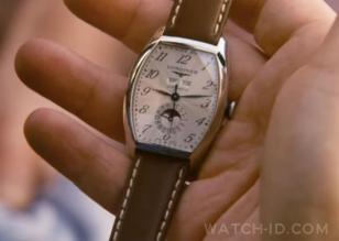 Close up of the Longines Evidenza in the first scene of the movie