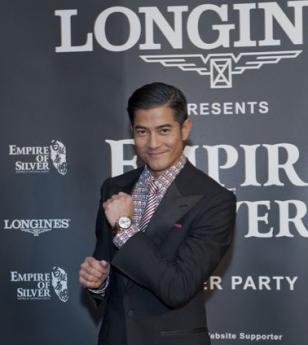 Aaron Kwok received a Master Collection Retrograde watch from Longines during th