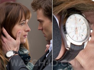 Jamie Dornan is wearing an Omega Aqua Terra 150m Co-Axial Chronograph 231.13.44.50.02.001 in the movie Fifty Shades of Grey (2015).