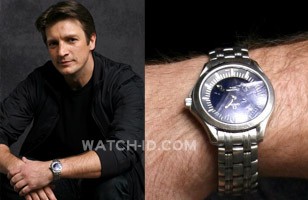 The Omega Seamaster 120m watch in a promotional photo for Castle