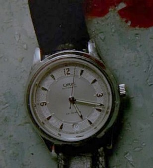 Close up of the Oris Modern Classic in the movie Constantine