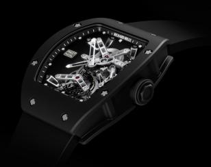 The RM 027 Tourbillon watch, with 20 grams (including strap) one of the lightest