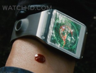 The Samsung Galaxy Gear on the wrist of Brian Tee in Jurassic World