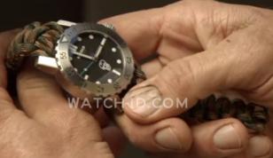The Kobold Arctic Diver watch worn by Steve Austin has a custom paracord strap