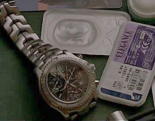 Close up of the TAG Heuer Link Chronograph in the movie The Bourne Identity