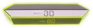 The Timex 80 Lily The Pink comes complete with 80's style neon plastic slide top