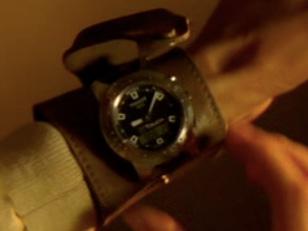The Tissot T-Touch on the leather brown armband in the movie Tomb Raider