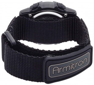 Armitron Sports 45/7004BLU has a nylon strap with velcro closing