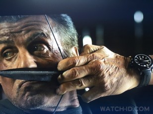 Sylvester Stallone wears a black Carl F. Bucherer ScubaTec watch in the latest 2019 movie Rambo: Last Blood.
