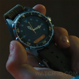 A Casio Marine AMW320 Analog-Digital watch  can be seen in the hands of Sylvester Stallone in the movie Samaritan.