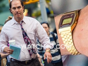 Matthew McConaughey was spotted wearing a Casio A159WGEA-5 on the film set in New York City.