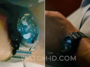 Close-up of the Casio G-Shock GA110C-1A watch worn by Alexander Skarsgård in the