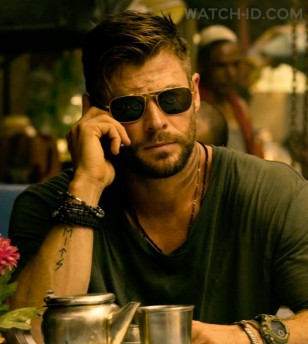 Chris Hemsworth wears a Casio G-Shock GW-9400-3 RANGEMAN watch in the Netflix movie Extraction.