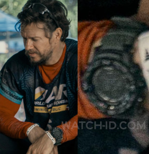 Mark Wahlberg wears a Casio Pro Trek PRW3510Y-8 watch in the movie Arthur The King.