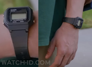 the Casio W-217H-1AVC watch in the series Ted worn by Max Burkholder doesn't seem to have a battery as the screen is blank.